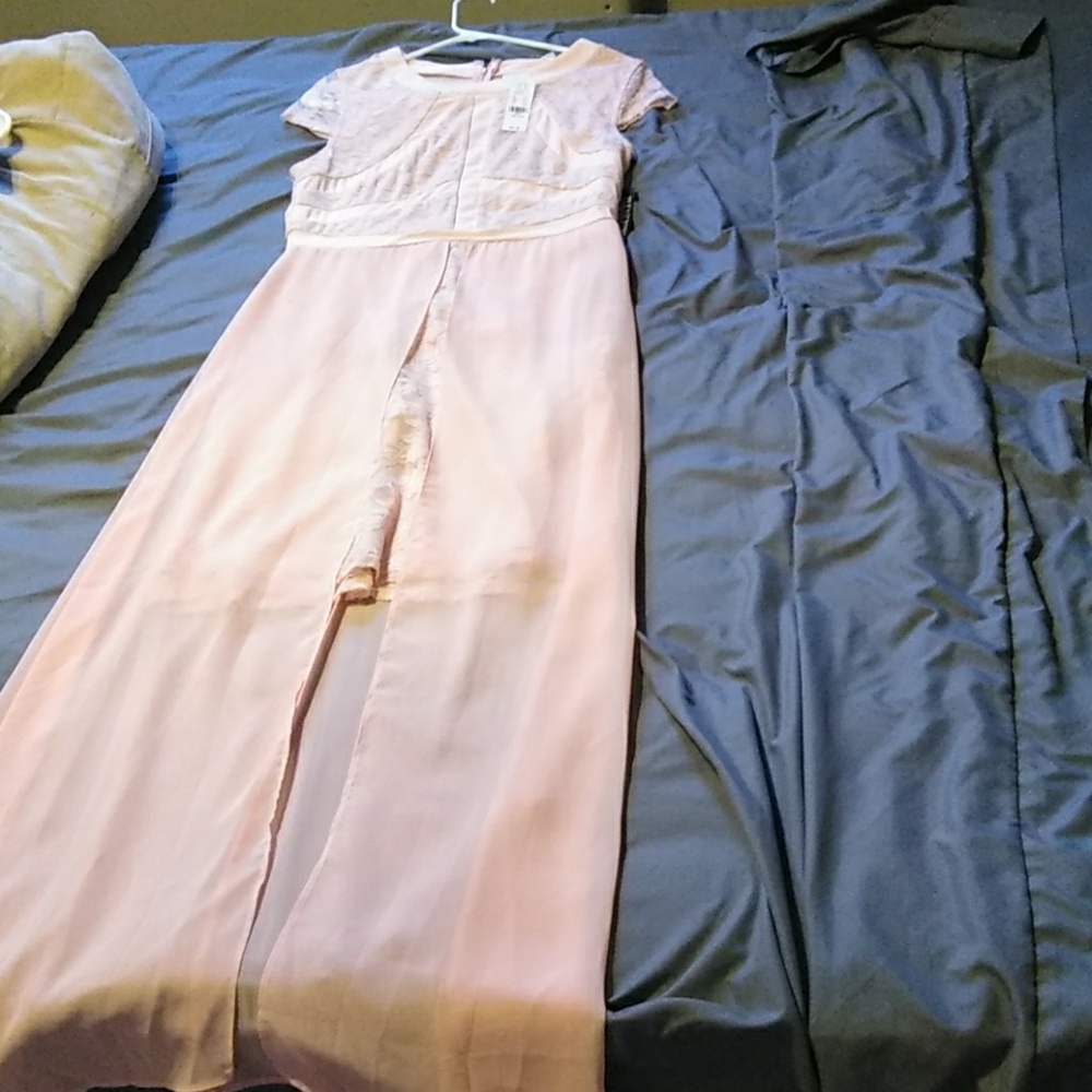 Blush color maxi dress by New York and Company